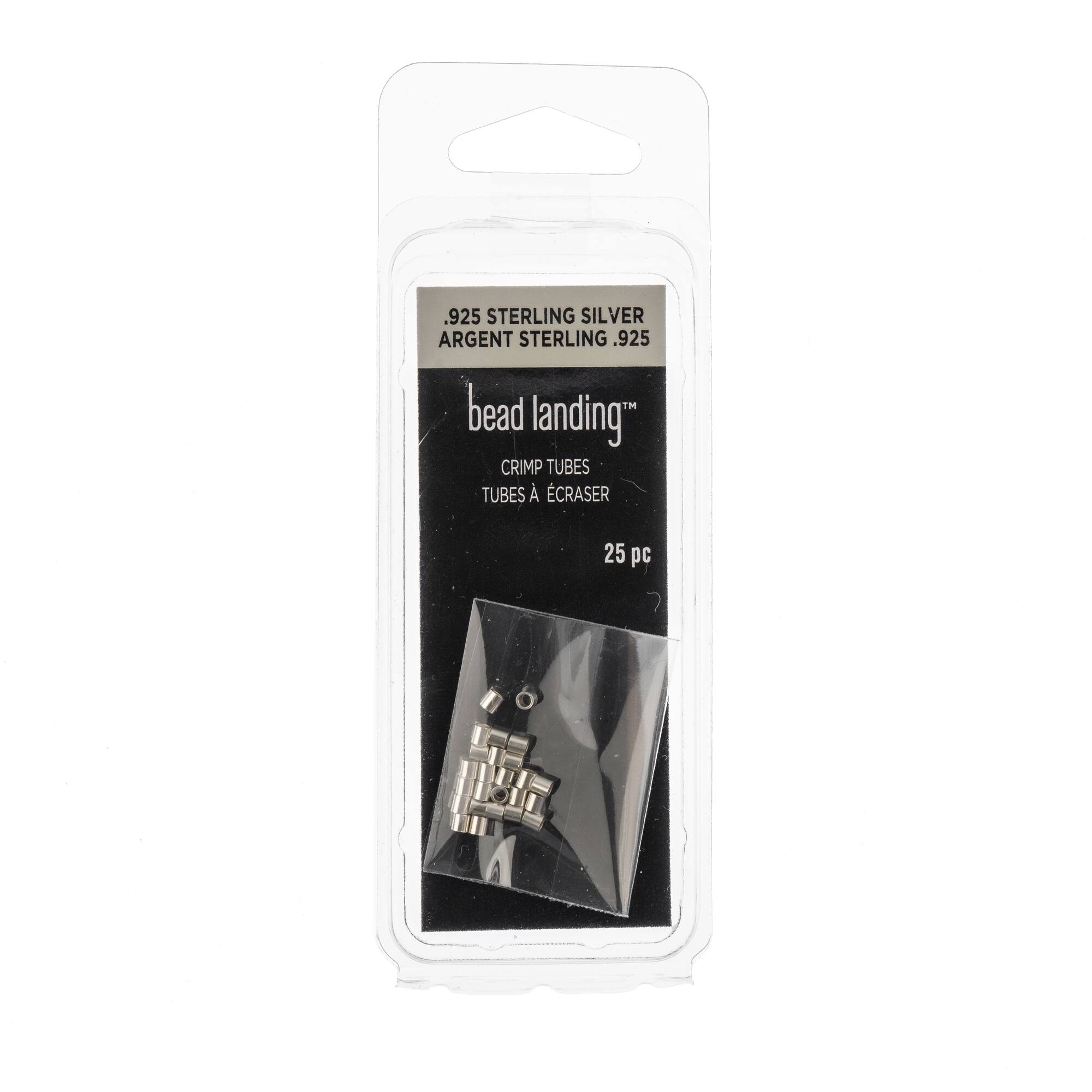 2mm Sterling Silver Crimp Tubes Findings, 25ct. by Bead Landing™